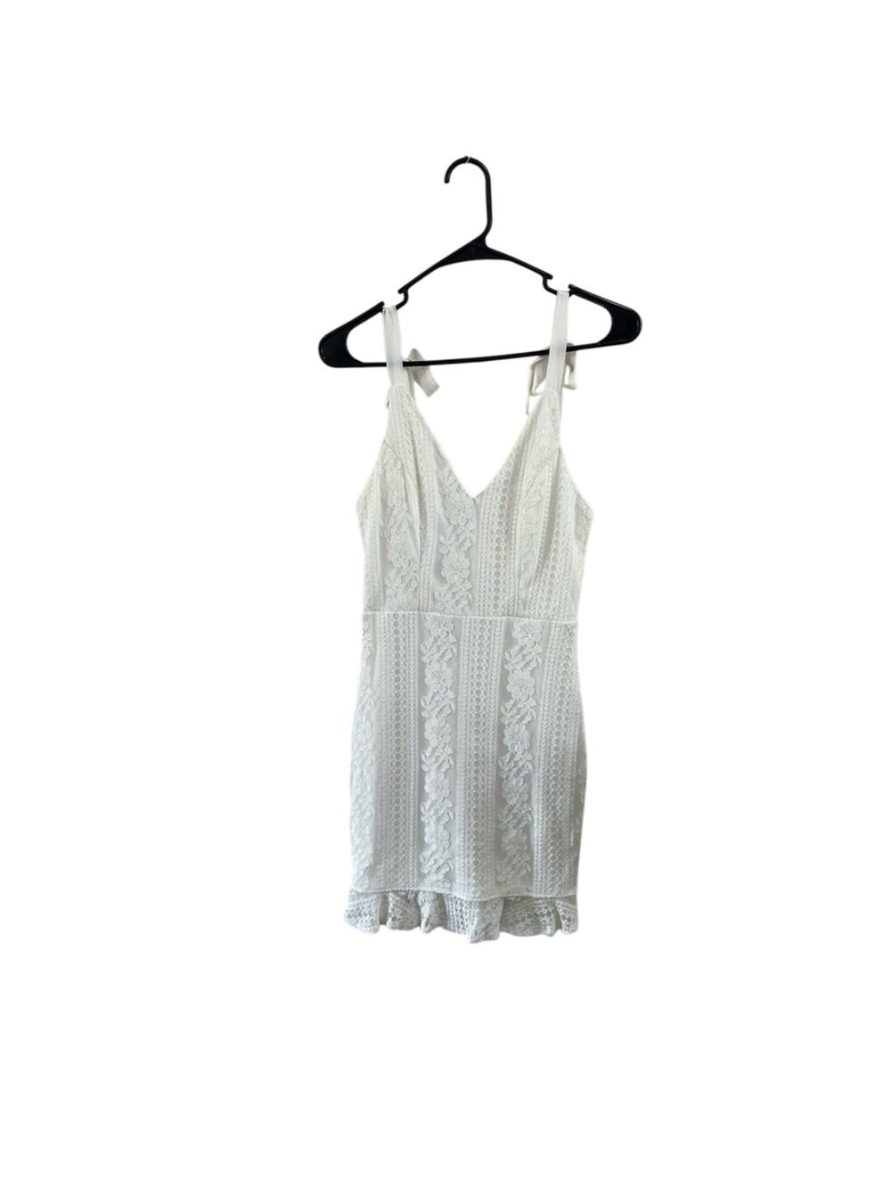 By The Way Revolve Mallory White Lace Mini Dress Women Bridal Party Size S